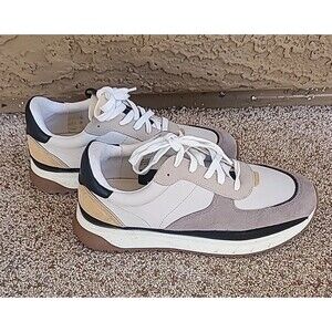 Madewell Kickoff Trainer Sneakers Suede Canvas Men8.5 Wom10 Casual Walking Comfy